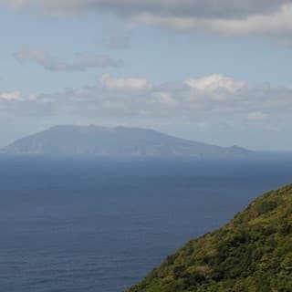 口永良部島が遠くに見えます